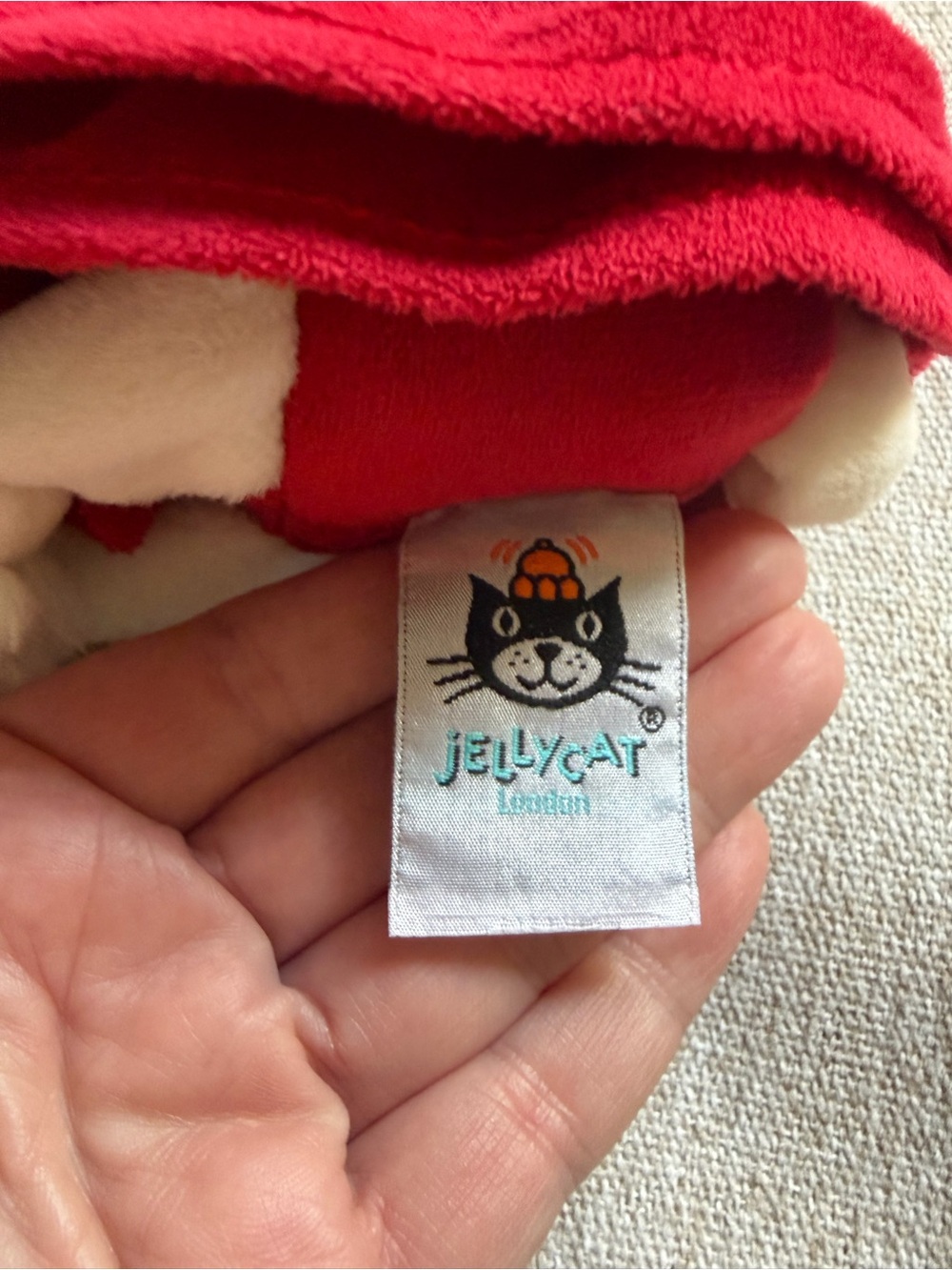 Jellycat Christmas Bitsy Bunny stuffed animal - Picture 2 of 8